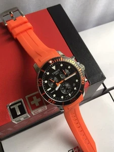 Orange classics Tissot Seastar 1000 T120.417.17.051.01 reloj para hombres reloj deportivo DE*~* - Imagen 1 de 7