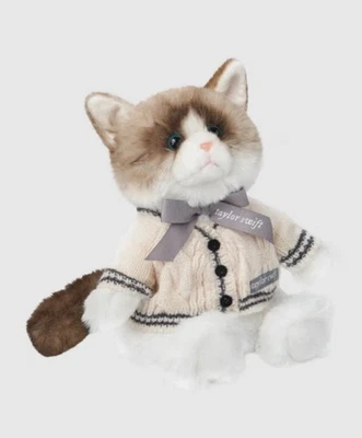 Taylor Swift Folklore Album Cardigan Plush Cat - PRESALE - Image 1 of 2
