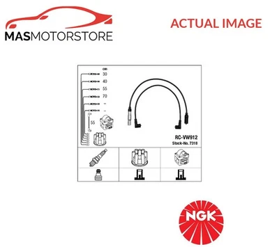 IGNITION CABLE SET LEADS KIT NGK 7318 P FOR VW GOLF III,GOLF IV 1.6 1.6L 74KW - Image 1 of 4
