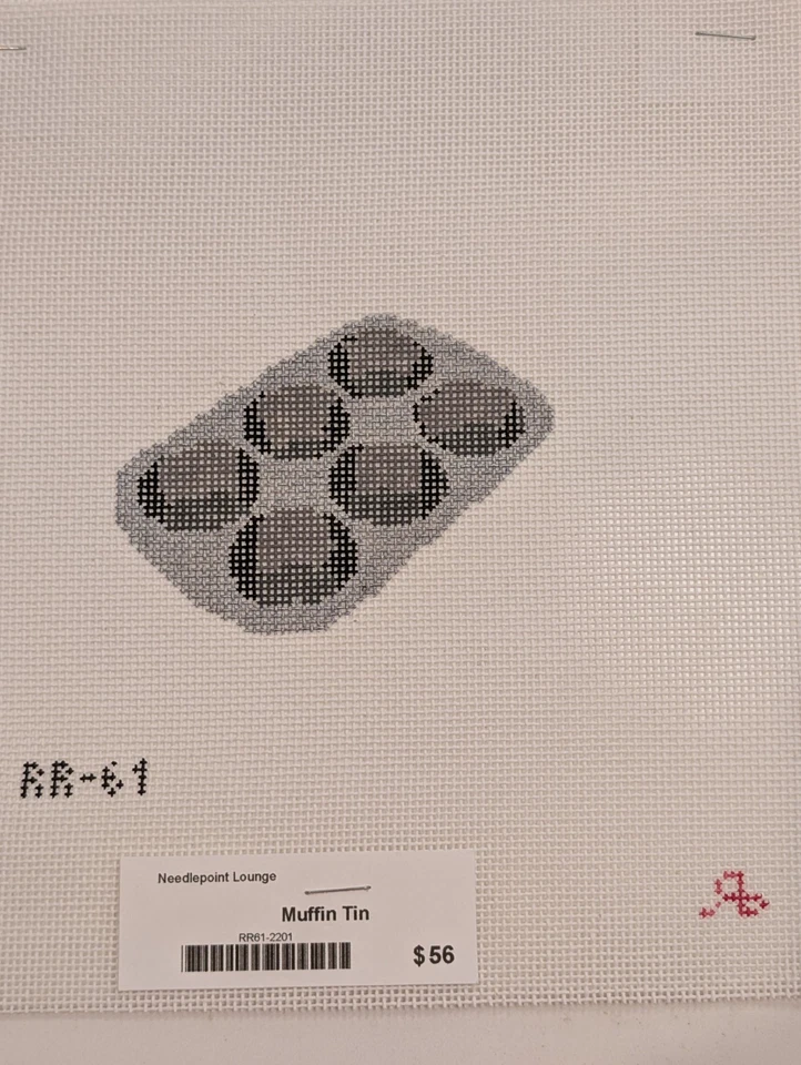 Rachel Barri Muffin Tin Needlepoint Canvas RB61 - Image 1 of 1
