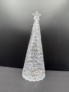 Multi-color 13” Christmas Tree With Ice Cube Look.  Battery  Operated - Picture 1 of 6