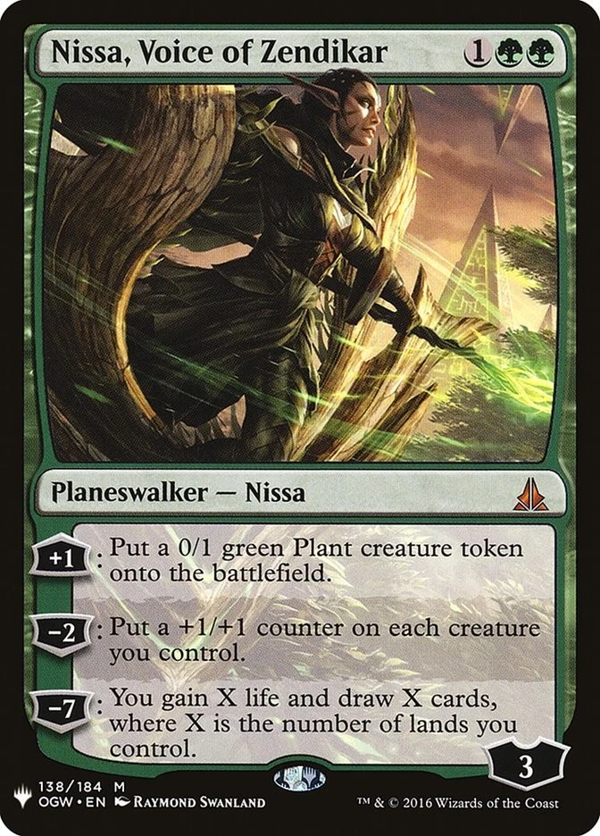 4x MTG Nissa, Voice of Zendikar, NM-Mint, English The List Reprints - Image 1 of 1