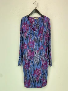 White Stuff Multi Floral Print Cowl Neck Long Sleeve Dress Pockets UK16 - Picture 1 of 11