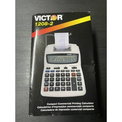Victor 1208-2 Compact Commercial Printing Calculator  - Image 1 of 2