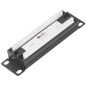 8 Ports Wall Mount Network Patch Panel UTP Cat6 Unshielded Wiring Bracket For 2♫ - Picture 1 of 12