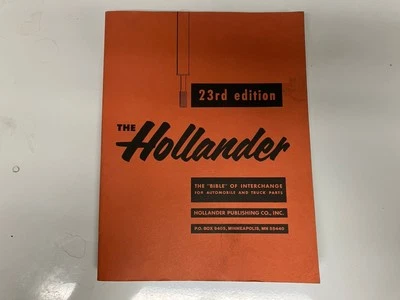 Hollander Auto Wrecker Interchange Manual 23rd Edition 1946-1956 REPRINT USED - Image 1 of 4