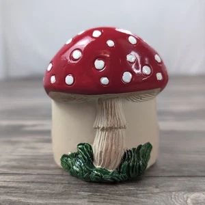 Mushroom Kitchen Napkin Holder Decor Red Vintage Style Retro 70s Fairy 3.5" - Picture 1 of 9