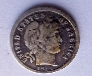 Moneda de diez centavos de peluquero de plata Philadelphia Mint 1914 - Imagen 1 de 2