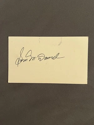 Sudden Sam McDowell Signed Government Postcard GPC - Image 1 of 2