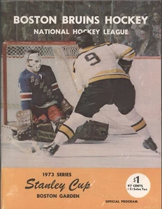 1973 BRUINS vs RANGERS  PLAYOFF Hockey Game Program - Picture 1 of 4