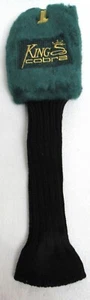 Copricapo mazza da golf King Cobra 1 calzino fairway driver verde peluche vintage - Foto 1 di 8