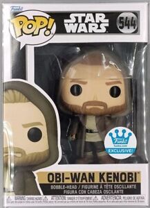 #544 Obi-Wan Kenobi (Hooded) - Star Wars Funko POP with POP Protector