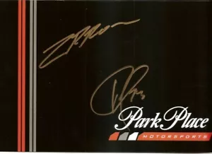 Tarjeta postal con foto de héroe de carreras IMSA 2019 firmada por Patrick Long & Zach Robichon - Imagen 1 de 1