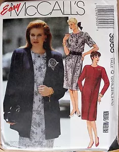McCall's 3955 Half Size Unlined Jacket, Dress & Flower Uncut sz 20.5-22.5-24.5 - Picture 1 of 2