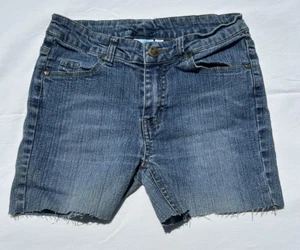 vintage girls youth slideout cut off jeans size 10 blue - Picture 1 of 15