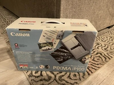 Canon PIXMA iP100 Inkjet Mobile Photo Printer Parts Repair Untested - Image 1 of 3