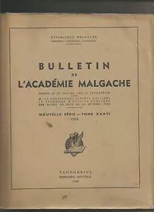 Bulletin de l'academie Malgache tome XXXVI - Foto 1 di 1