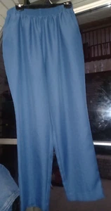 Donnkenny Women's Pull-On Pants 22W Blue - Picture 1 of 6
