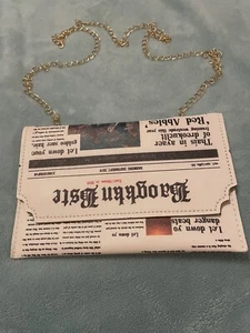 Cartera bandolera de periódico vintage - Imagen 1 de 5