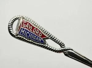 COLLECTIBLE GAYLORD MICHIGAN SOUVENIR SPOON 4.25" - Picture 1 of 4