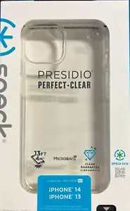 Speck Presidio Perfect-Clear Case - iPhone 14/13 - Picture 1 of 2