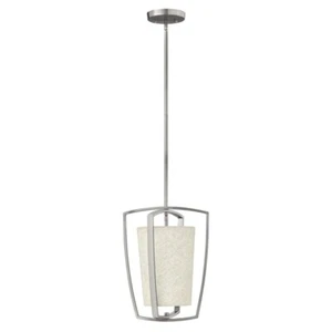 Lampada a Sospensione Lampada da Soffitto Nichel H 40,6 CM Luce Sala da Pranzo - Foto 1 di 1