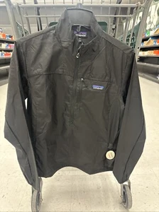 Patagonia Women’s Houdini Stash 1/2-Zip Pullover Black Size L - Picture 1 of 7