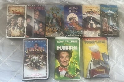 VHS Video Bulk Set Of 9 Classic Family & Childrens Movies Video Vintage VHS Rare - Image 1 of 4