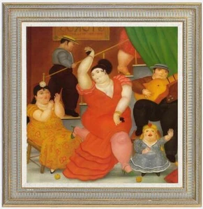 Art OIL PAINTING REPRO OF FERNANDO BOTERO Fat dance girl ON CANVAS 36"X36" - Picture 1 of 2