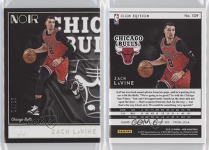 2018-19 Panini Noir Icon Edition Holo Silver /25 Zach LaVine #109
