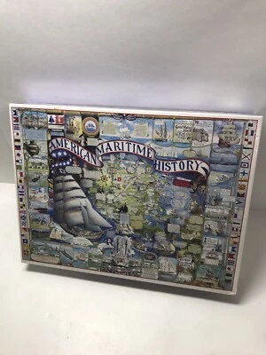 WHITE MOUNTAIN American Maritime History 1000 Piece Puzzle 24” x 30”  Sealed 126 - Image 1 of 4