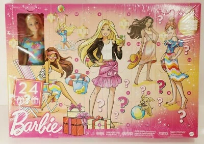 NEW 2020 Barbie Advent Calendar Holiday Doll/ Accessories 24 Surprises Christmas - Image 1 of 4