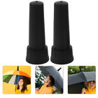  2 Pcs Cane Umbrella Accessories Rubber Tips Replacement Tops