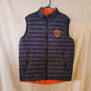 Chicago Bears NFL Glll Full Zip Team Farben Logo gefütterte Weste Größe Medium - Bild 1 von 8
