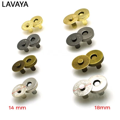 14mm 18mm Magnetic Snap Fasteners Clasps Buttons For Handbag Craft Sewing - Image 1 of 4