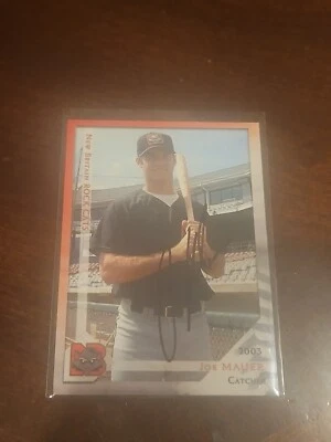 joe mauer signed 2003 minor league card autographed rookie auto mlb hof hall of - Image 1 of 2