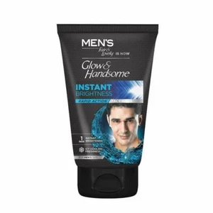 Glow & Handsome Instant Brightness Rapid Action Facewash For Mens 100g Free Ship - Picture 1 of 4