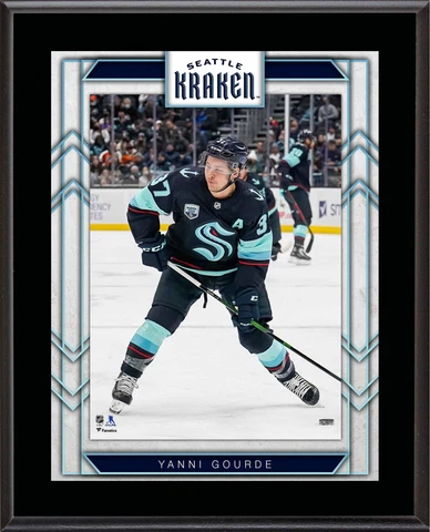 Yanni Gourde Seattle Kraken 10.5" x 13" Sublimated Player Plaque Cover