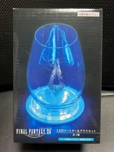 Final Fantasy XIV LED coaster & Glass set FF 14 TAITO Japan - Picture 1 of 3