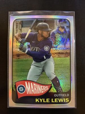 2021 Topps Chrome Kyle Lewis #TH65-1 Refractor 1965 Style-MARINERS - Image 1 of 2