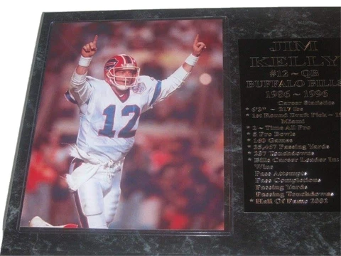 Jim Kelly - Buffalo Bills statistics plaque - New Lower Pricing!! Cover