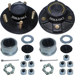 Trailer Hubs 5 Lug 4.5 5X4.5 for 3500Lb 1-1/16'' to 1-3/8'' #84 Tapered Trailer - Picture 1 of 12