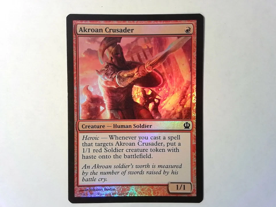 Foil Akroan Crusader	 Theros - Magic the Gathering Red - Image 1 of 1