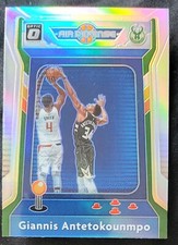 GIANNIS ANTETOKOUNMPO 2020-21 Panini Donruss Optic Air Defense Holo #1 Bucks 