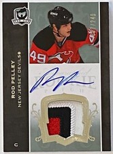 2007-08 Upper Deck The Cup ROD PELLEY RPA Rookie Patch Autograph #7/249 DEVILS