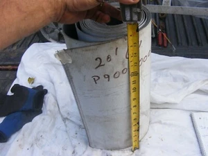 Black Rubber Lined Conveyor Replacement Belt 20' 6" long by 15 1/2" wide NEW - Picture 1 of 5