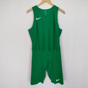 Nike Pro Elite Team Track & Field Speedsuit Green DD7698-302 Mens Size Large - Picture 1 of 7