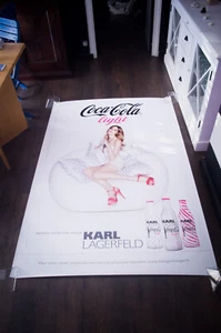 COCA LIGHT LAGERFELD A French Bus Shelter Vintage Advertising Poster Original - Picture 1 of 7