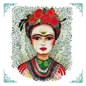 3 Paper Napkins For Decoupage Scrapbooking Craft Frida Kahlo Luncheon Serviettes - Picture 1 of 12