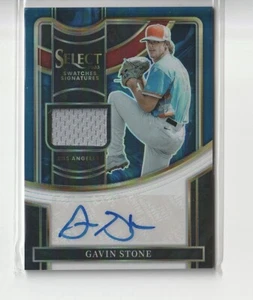 2023 Panini Select-Signatures Silver Prizm #SSS-GS Gavin Stone /49 (AU, MEM, RC) - Picture 1 of 2